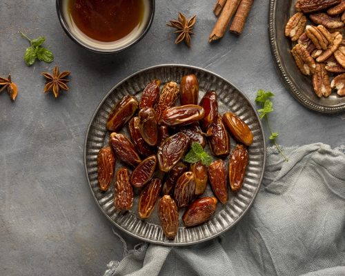 view dates nuts arrangement